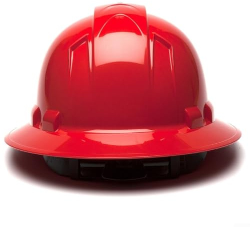 Eawfgtuw Leichter und robuster Schutzhelm für Baustelle – ABS-V-Typ-Design mit leicht verstellbarer Passform (rot)