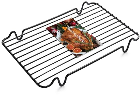 Roasting Rack,Heavy Duty Turkey Rack Insert for Roasting Pan,Fit for Oven Cooking(12x 7.5)