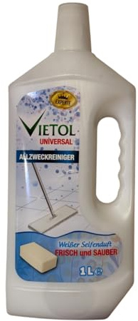 Vietol Allzweckreiniger Flüssig 1L – Haushaltsreiniger mit Weißer Seife Duft, für Sauberkeit und Frische, Ideal für Küche, Bad und Haushalt
