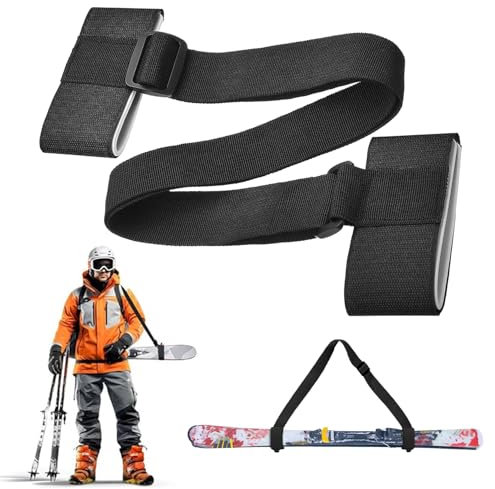 correas de esquí de nailon ajustables, Portaesquís portátiles Correa, Correas para Hombros De Esquí, Correa de Nailon para portaesquís, correas de esquí portátiles, para esquís, accesorios de esquí