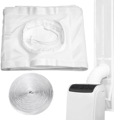 Kit de sellado para puertas correderas - Sello de refuerzo de aire ajustable para acondicionados y secados de aire portátiles | Sello de ventana ajustable CAI ventana TILA ACTUALI ISOLAM