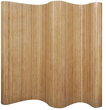 KATERYY Pannello Divisore per la Stanza in bambù Naturale 250x165 cm,Divisori in bambù Privacy e Stile per Camere e Spogliatoi Separè, Paraventi
