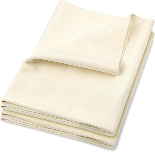 AXOBOG 2 panni in pelle di camoscio giallo, morbidi per auto, asciugatura rapida, specchi, finestre, cucina