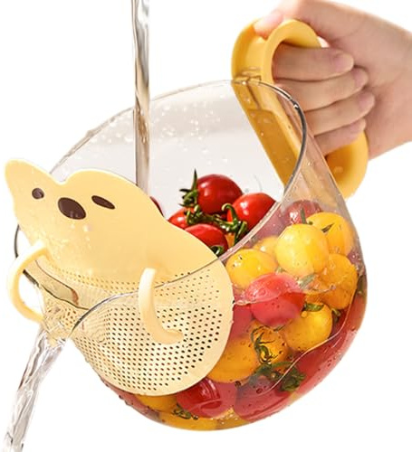 Sionhiuo Verre Doseur,Filtre À Œufs Et Ustensile De Cuisine - Bol Tamiseur Accessoire Pour Préparation Aliments Liquides Riz Cuisine Maison Restaurant Appartement