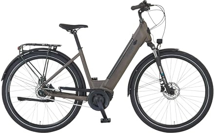 Prophete Geniesser 3.3 E‑Citybike 28 – Wave‑Rahmen 48 cm, Enovation Mittelmotor 250 W / 70 Nm, integrierter 360 Wh Akku, Nexus 7‑Gang, hydraulische Scheibenbremsen, 110 km Reichweite