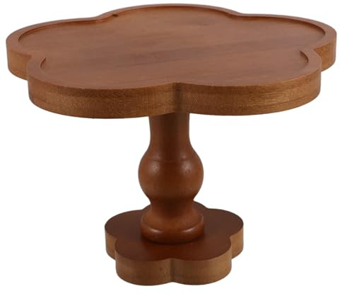 Gatuida Plateau Bois sur Pied Forme de Fleur Rangement Clés Accessoires Petits Objets Décoration Maison Bureau