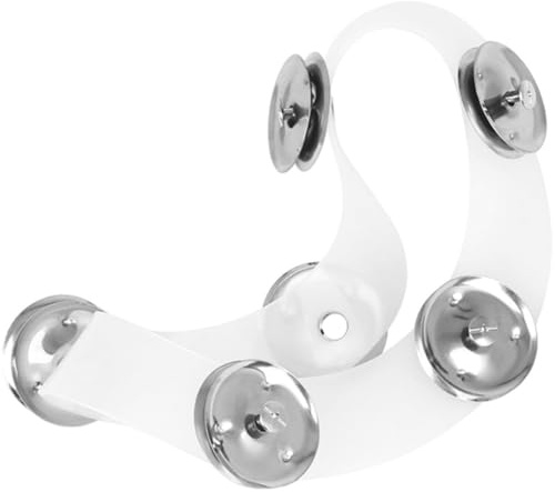 COHEALI Schlagzeug Becken Zubehör Hi Hat Tamburin mit Silikon und Metall ohne Grate für Sauberen Klang Geeignet für Schlagzeug und Percussion Instrumente