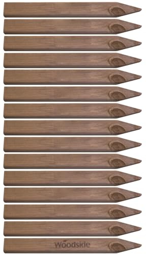 Woodside Square Pressure Treated Wooden Fence Posts/Stakes Garden Fencing Pegs 15 PACK