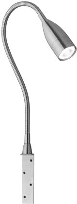 Fischer & Honsel | Bettleuchte Flex, Sten | mit Gestensteuerung dimmbar | 1x LED 5 Watt, 3000 Kelvin, 420 Lumen | EEK: G | 30702, Silber