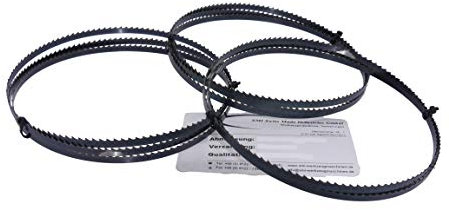 SMI 3er SET Holz-Bandsägeblatt 1490 x 6 x 0,36 mm 6 ZpZ Holzsägeband Sägeband für Scheppach