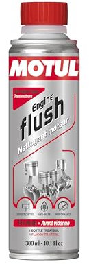 Motul - Detergente per Motori - Additivo per Motori a Benzina e Diesel - Antiusura, Prestazioni - Riduzione dei Consumi e delle Emissioni - Ideale Prima della Revisione - Engine Flush - 300 ml