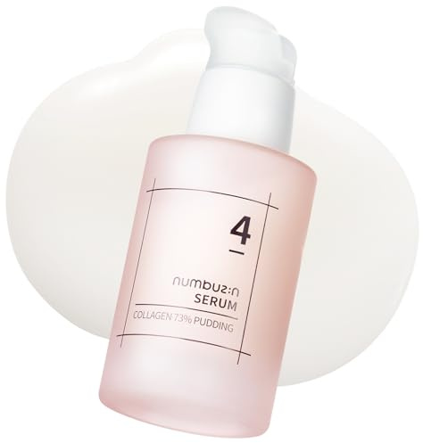 numbuzin Nr.4 Serum | 73% Kollagen Pudding Serum | Anti-Aging, mindert Falten, pralle, straffe Haut, Anti-Falten-Serum mit Kollagen, Hyaluronsäure | koreanische Hautpflege | 50 ml