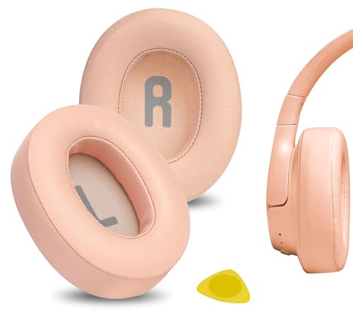 Geekria Replacement Ear Pads Compatible with JBL Tune720BT/ Tune750BTNC/ Tune710BT/ Tune700BT/ Tune760NC/ Tune770NC Wireless Headphones Ear Cushions, Repair Parts (Blush Pink)