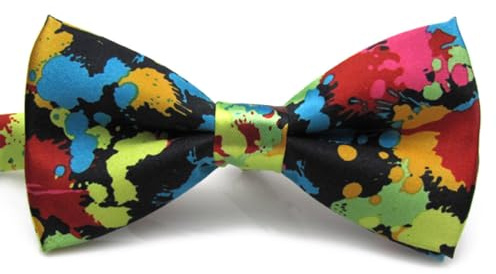 BESTYASH seidenband bändchen Schleife ribbons farbband ripsband party zubehör bunte Fliegen Fliege für Herren Fliege aus Polyester verstellbare Fliege Hochzeit Blumen erhalten Krawatte Mann