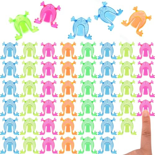 50 Piezas Rana Loca, Juguetes Regalo de Fiestas de Cumpleaños Infantiles, Regalos Colegio, Rellenar Bolsas para Partido, Regalitos Invitados Niños y Niñas