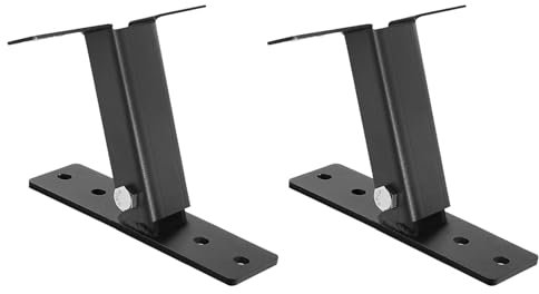 Kit de 2 soportes elevadores de techo, soporte de viga elevadora ajustable, soportes de pérgola de acero inoxidable 304 para patio, jardín, glorieta de madera, pérgola, incluye tornillos