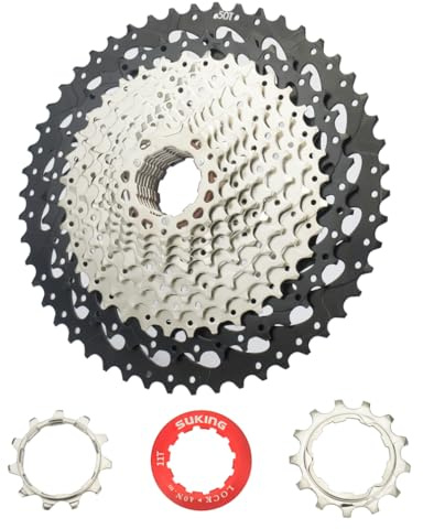 CYSKY 12 Velocidades Cassette para Bicicleta, 11-50/11-52 Dientes, Compatible con Shimano Sram Sunrace, Apto para Bicicleta de montaña, Bicicleta de Carretera, MTB (12v 11-50 Dientes)
