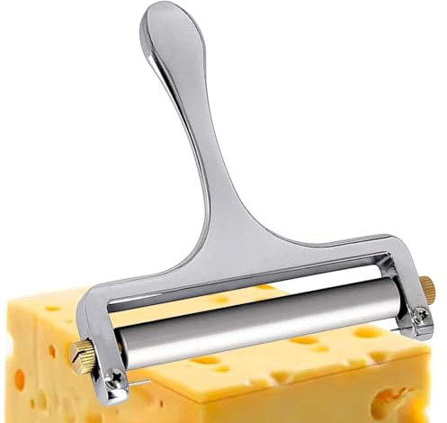 cortadora de queso de alambre, alambre cortadora de queso | Cortador de queso de espesor ajustable con alambre | Home Cortador de Queso de Alambre para Cheddar, Gruyere, Raclette, Bloque de Queso Mozz