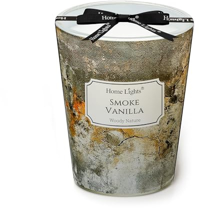 Home Lights Duftkerzen im glas 190g Soja Kerzen 1-Wick Kerzengläser Aromatherapie, Rauchfrei, 40h vollverbrannte Duftkerze Rauch Vanille