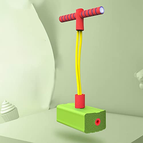 Ghzste Pogo -Stick für Kleinkinder - Schaumstoffspringer für 3,4,5,6,7,8 - Kid Foam Pogo Jumper - Balance Training Foam Bouncing Toy mit Quietschenden Klängen (Standard)