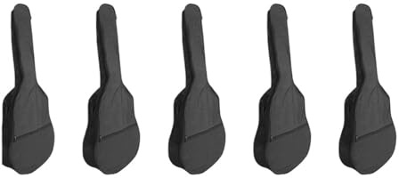 NDSJAIE Universal gitarrväska 41 tum klassisk elektrisk bas bakre slinga gitarrväska, Svart, Taglia Unica, One Style