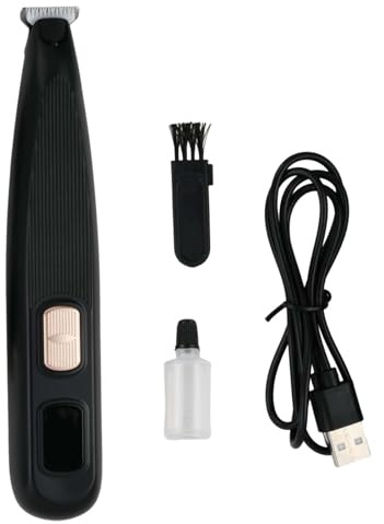 Litinliv Tondeuse à Pattes, Sans Fil à Faible Bruit, Tondeuse à Chien Rechargeable, Lame de 18 mm de Large, LED Intégrée, Pattes de Chien, tondeuse de toilettage pour Yeux, Oreilles, Visage