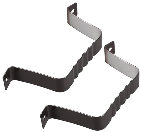 Alipis Supports de Serrage pour Tuyaux D'eau en Alliage D'aluminium 2 Pièces 80x100 Mm, Colliers de Descente de Gouttière Robustes pour Fixation et Installation Extérieure,