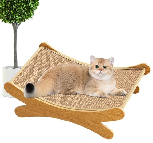 Tablero rascador para Gatos: Almohadilla para rascar de 19,69 Pulgadas, Almohadilla para rascar de cartón Duradera, de Cama para gtos 2 en 1 | Cama rascadora para Gatos Adecuada para protección
