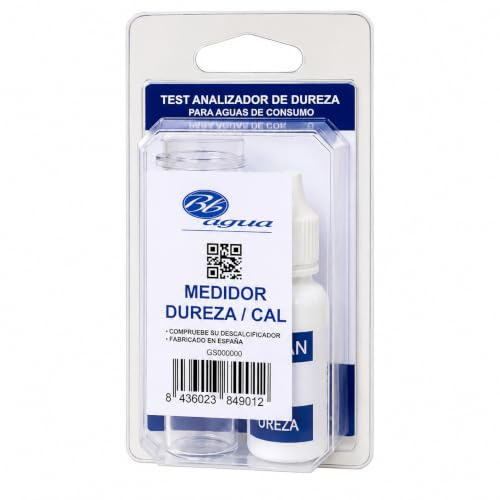 Kit Medidor de Dureza del Agua Bbagua – Test de Cal en Grados Franceses, Analizador para Descalcificador, Vivienda, Pozo y Piscina, Fácil Uso, Múltiples Mediciones