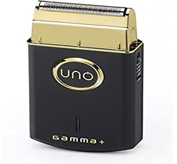 Gamma PIã UNO Rasoir à barbe électrique professionnel ultra fin 38 mm en titane doré Vitesse moteur professionnelle 9 000 tr/min Rasoir sans fil portable Charge rapide Connexion USB