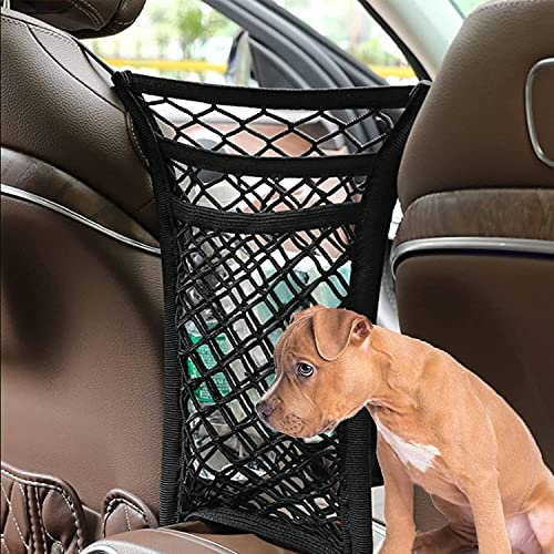 Auto-Hundegitter, Haustier-Netzbarriere, universelles elastisches Netz for LKWs mit Haken, for Autos, SUVs, LKWs, Sicherheits-Autoteiler for Kinder und Haustiere (Size : Two Layers)