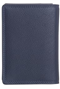 Josephine Osthoff Visitenkartenetui Ausweisetui Personalausweis Ausweishülle Leder Damen Ausweistasche Herren Passport Cover RFID-Schutz ohne Münzfach (841)