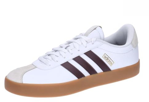 adidas Herren VL COURT SHOES, Cloud white/shadow brown/alumina, 46 EU