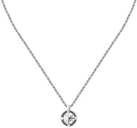 Morellato Collana Uomo in Acciaio, Cristalli, Collezione Versilia, Rosa dei Venti - SAHB14
