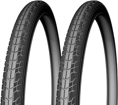 2 COPERTONI 700x 35C (37-622) PNEUMATICO PER BICICLETTA STRADALE NERO IN GOMMA X BICI TREKKING CITYBIKE OLANDA GRAZIELLA PASSEGGIO 700 X 35 28 x 1 5/8 x 1 3/8