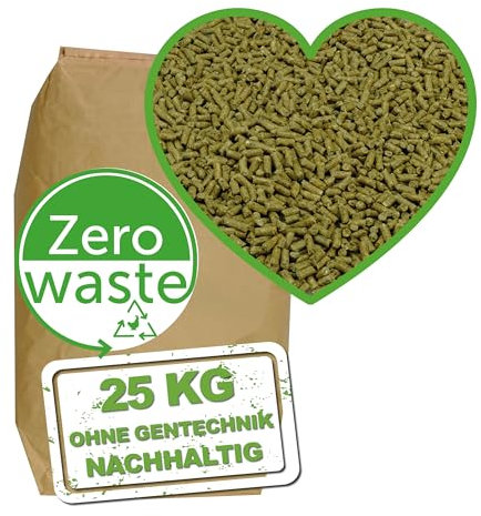 MeineHennen Pellet-Vital 25 kg, nachhaltiges Hühnerfutter, Legepellets/Legekorn für Hühner, Alleinfuttermittel für Geflügel ohne Soja und Gentechnik-Frei.