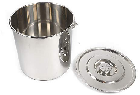 Donened Suppentopf für Induktion, Kochtopf mit Henkel & Deckel Edelstahl Großraumtopf Kochen Milchtopf Nudeltopf für Küche Industrie Catering usw (20L)