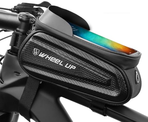 Turbovera Sac De Cadre de Vélo, Sac de Vélo Portable avec Support pour Téléphone et Écran Tactile de 7 Pouces
