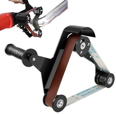 Lijadora de banda de amoladora angular, lijadora de banda de acero inoxidable, amoladora de madera y tubos, herramienta de lijado ergonómica, lijadora de eliminación de óxido, herramienta de