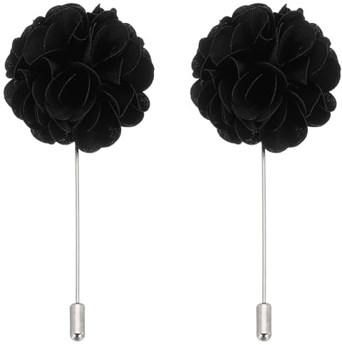 PATIKIL Boutonnière Mariage Homme en Forme de, Épingle de Revers pour Hommes, Fleurs de pour Costume de Mariage, Broche d'Anniversaire Remise des Diplômes