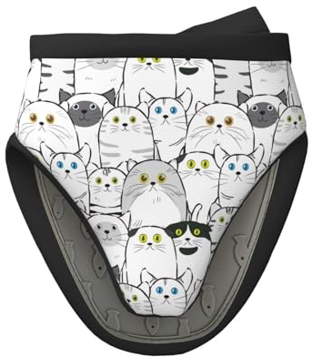Mini gants de cuisine classiques en silicone avec motif de chat de dessin animé - Résistants à la chaleur - Pour la cuisine et la pâtisserie