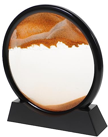 ERINGOGO Sablier de Sable Mouvement Décoration de Bureau avec Paysage de Sable Animé pour Intérieur