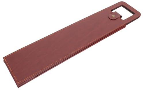 Sosoport Bolsa De Vino De Cuero Marrón para Botellas, Bolso De Mano Portátil, 1 Unidad, Ligera y Resistente, para Regalar, Fiestas y Transporte Seguro De Vino