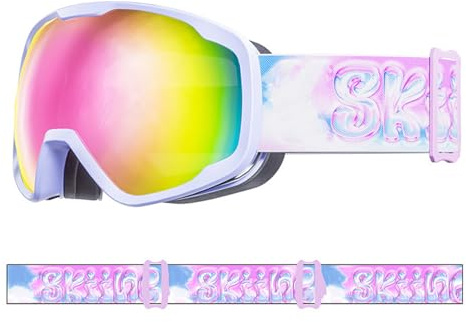 Bambini Occhiali Da Sci Outdoor Sport Occhiali Antiappannamento Snowboard Neve Per Ragazzo Ragazza Adolescente Età 3-15 Bambini Sci
