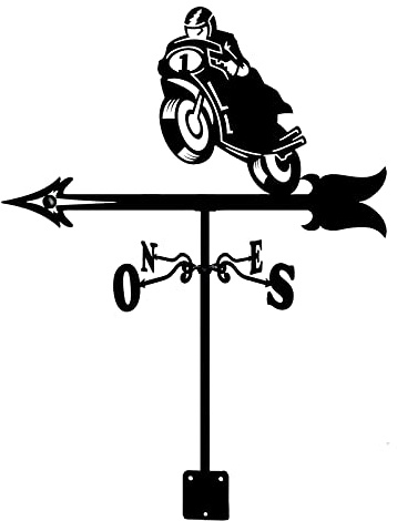 Girouette, indicateur de Direction du Vent rétro pour Ferme, Piquet de Jardin, Outil de Mesure Professionnel, Facile à Utiliser - Moto