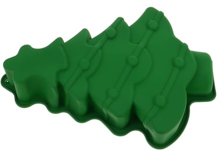 LOLIPPYY Stampo in Silicone Per Torta Fai Da Te Albero Di Natale, Stampo Per Dolci Natalizi in Silicone Alimentare Sicuro, Per Biscotti e Torte Festive Di Natale