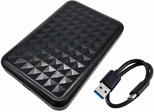 Premier IT Mini disco duro externo (2 TB) delgado USB 3.1 tipo C HDD compatible con PC, portátil, Mac, PS5, Xbox, copia de seguridad Plug & Play, almacenamiento, fotos, películas, juegos