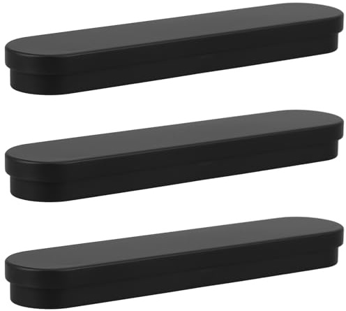 WOONEKY 3pcs Metal Pencil Box Slim Case Rectangular Tinplate Empty Hinged Box for School Supplies Pen Container