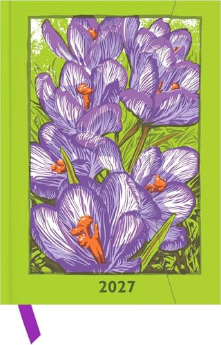 Kat Menschik - Flowers - Crocus 2027: Buchkalender 16x22 cm - Wochenplaner mit Magnetverschluss, Leseband, internationalen Feiertagen & Orga- und Noitzteil für Kunst- & Blumenliebhaber | Buchkalender 16x22 cm - Wochenplaner mit Magnetverschluss, Leseband, Feiertagen & Notizteil für Kunst- & Blumenliebhaber