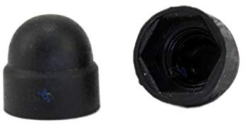 20 Abdeckkappen für Sechskantschrauben und Muttern M4 WURTH 059004 Schwarz RAL 9005 Höhe 7,6 mm Außendurchmesser 9 mm Kappe Radmutterabdeckungen